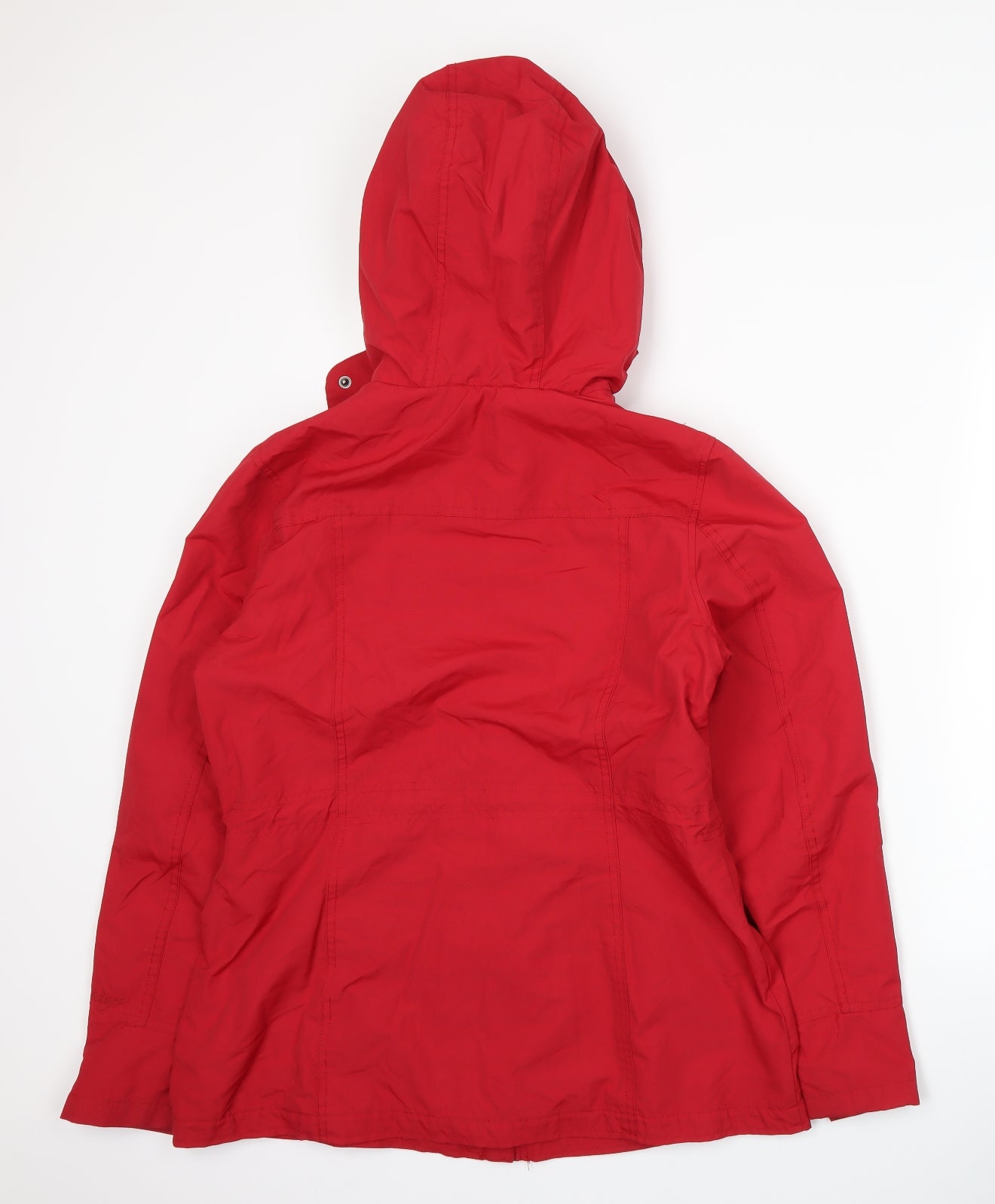 Maine New England Womens Red   Windbreaker Coat Size 12