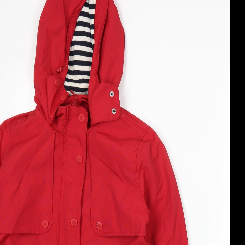Maine New England Womens Red   Windbreaker Coat Size 12