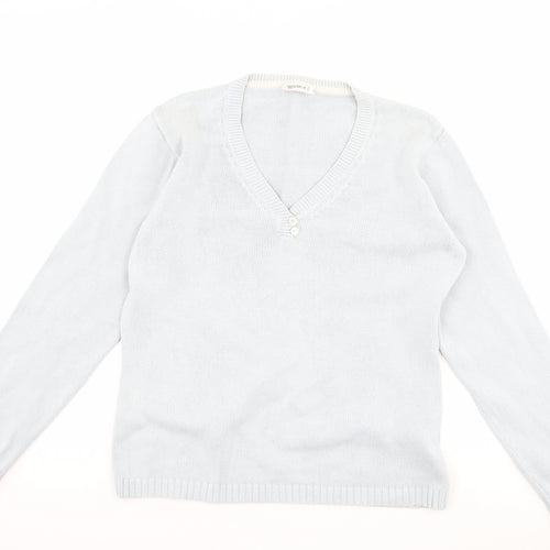 Yessica Womens Blue   Pullover Jumper Size M