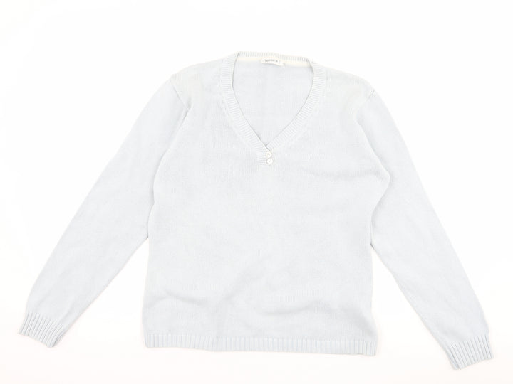 Yessica Womens Blue   Pullover Jumper Size M