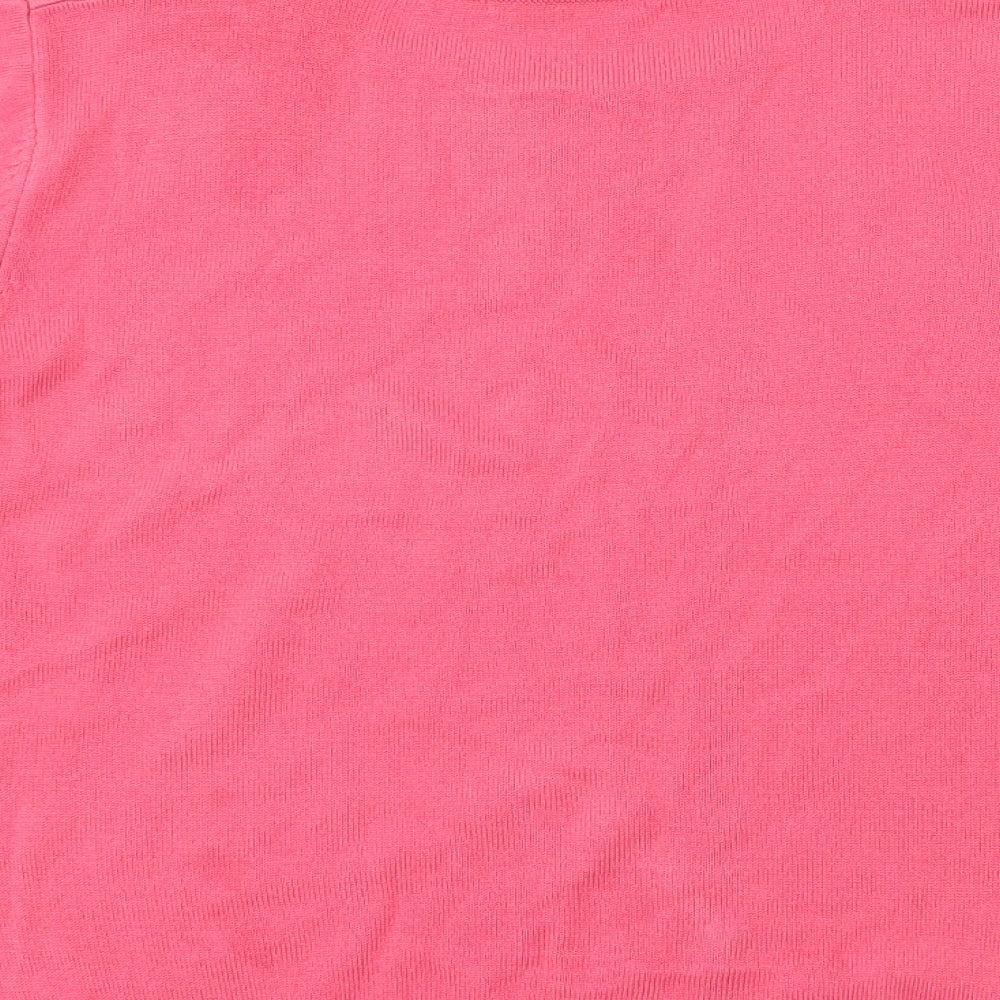Marks and Spencer Womens Pink   Basic T-Shirt Size 12