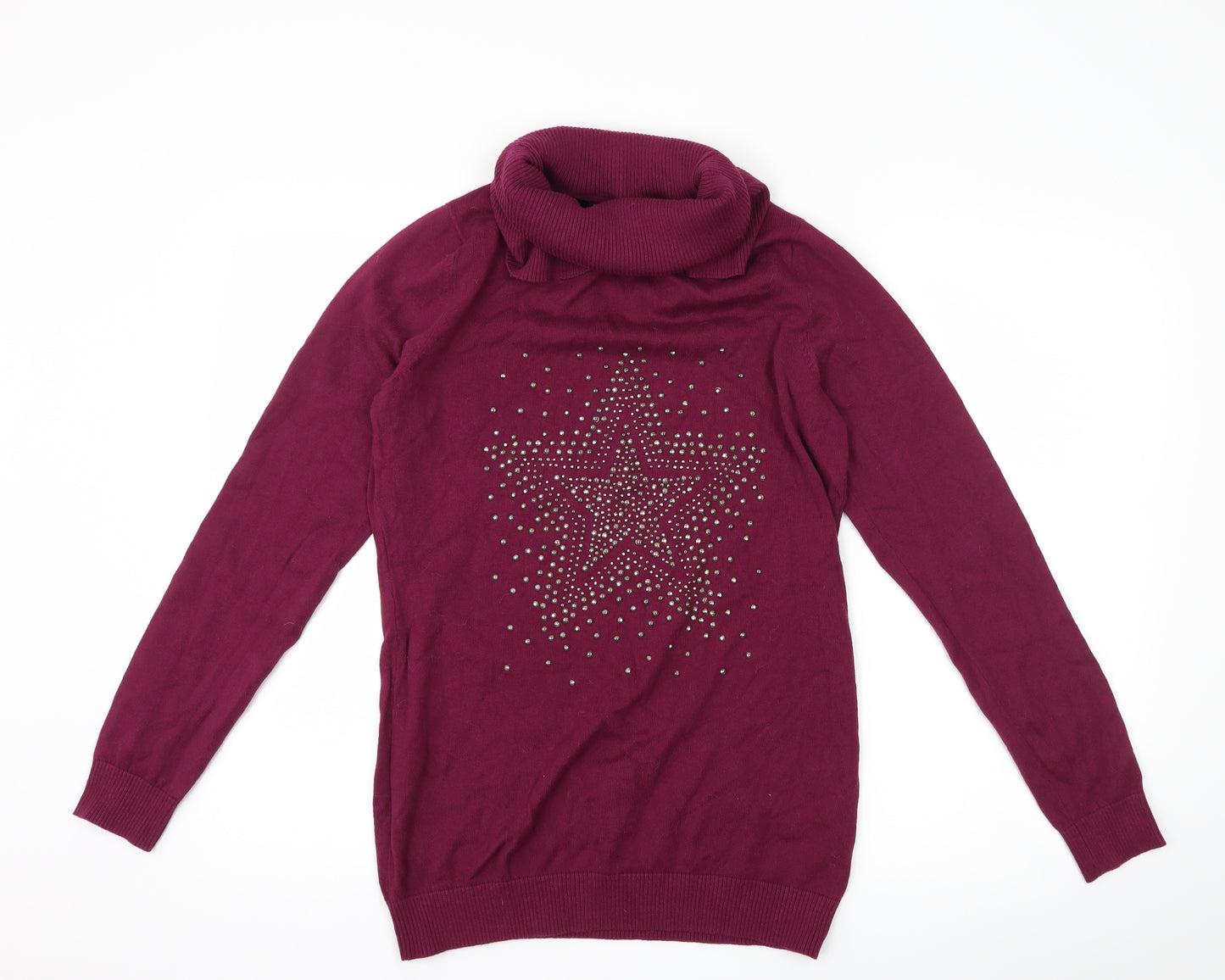 BPC Selection Womens Purple   Pullover Jumper Size S  - star
