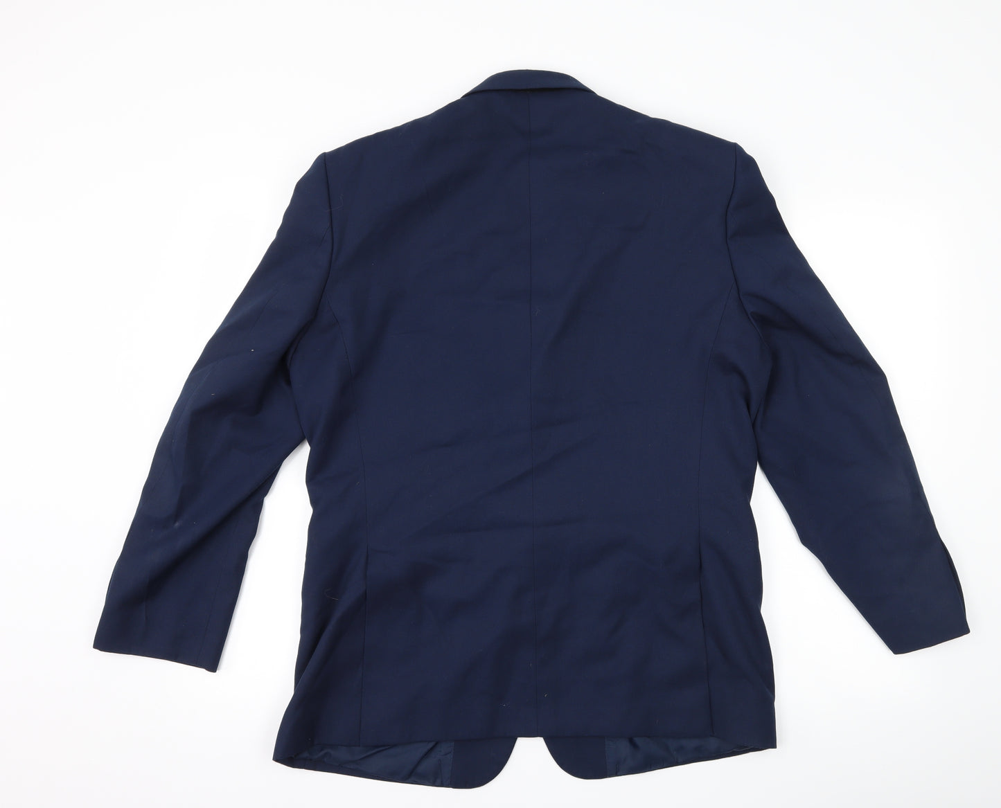 moss Mens Blue   Jacket Suit Jacket Size 40