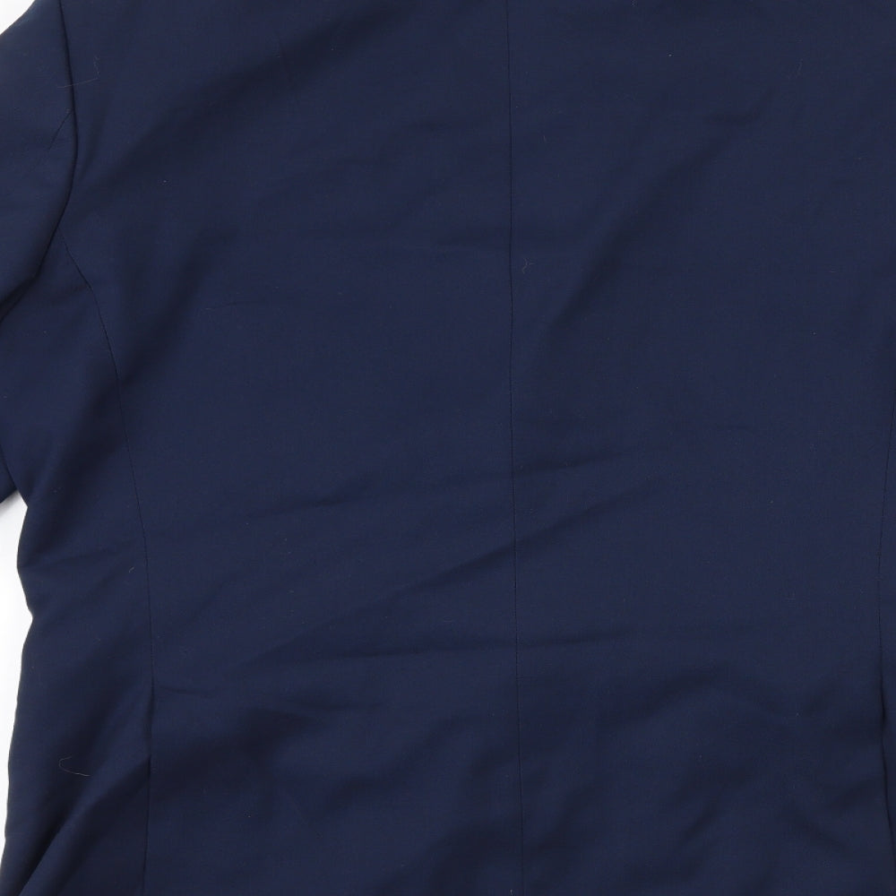 moss Mens Blue   Jacket Suit Jacket Size 40