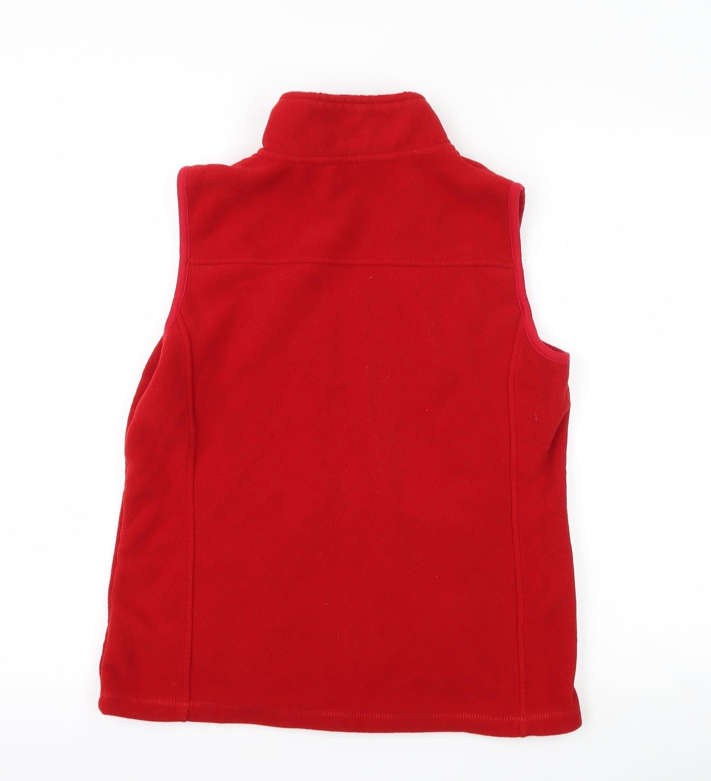 BM collection Womens Red  Fleece Gilet Coat Size 10