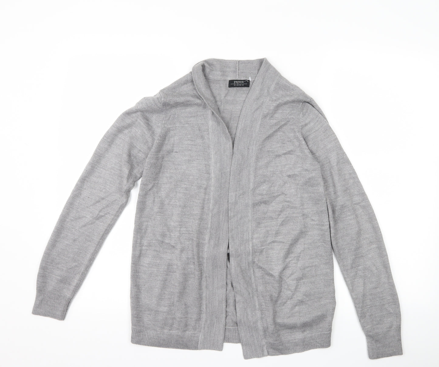 Papaya Womens Grey   Cardigan Jumper Size 10