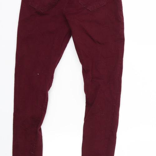 denim co Womens Purple  Denim Skinny Jeans Size 6 L26 in