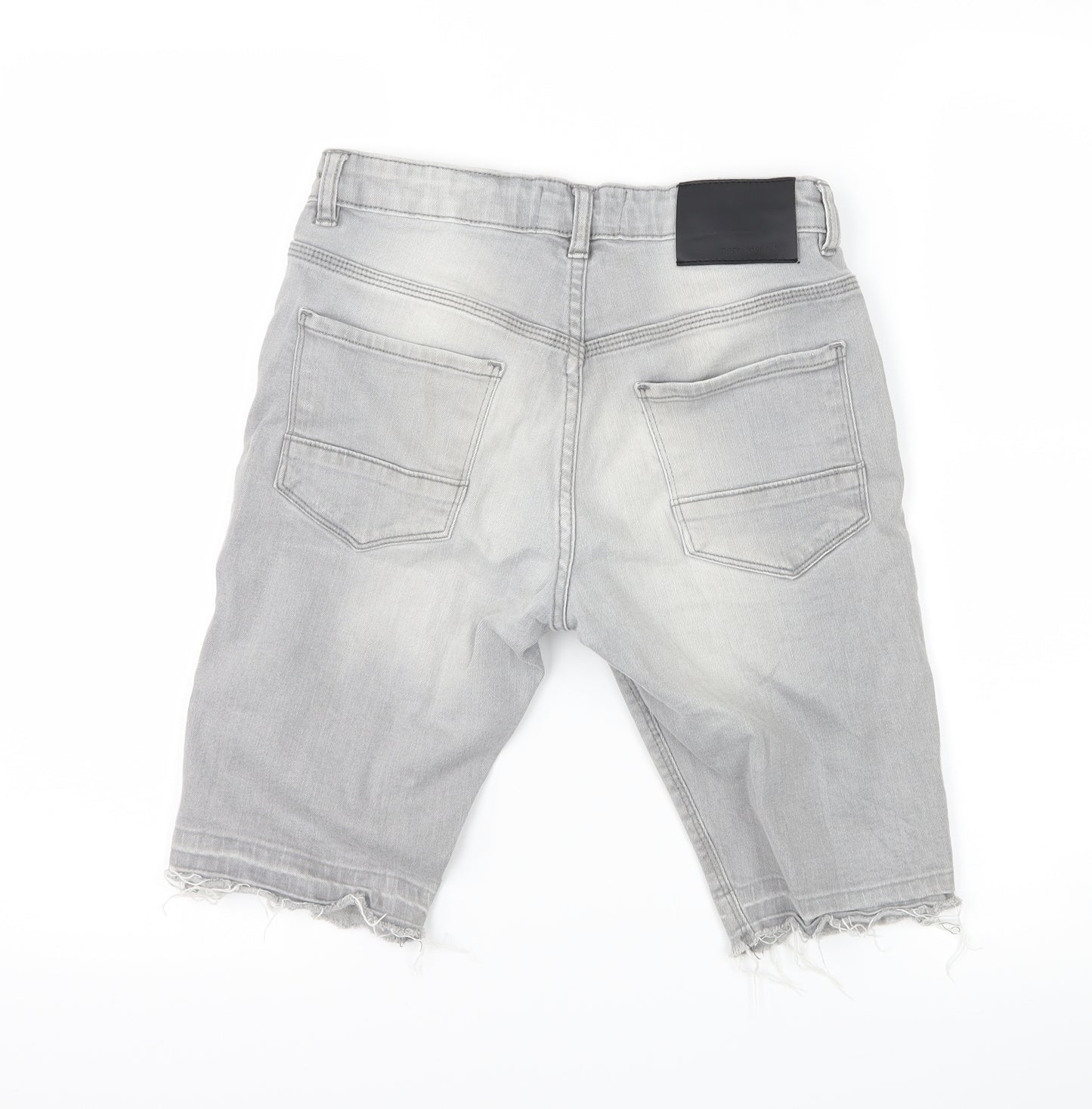 Matalan Boys Grey  Denim Bermuda Shorts Size 12 Years