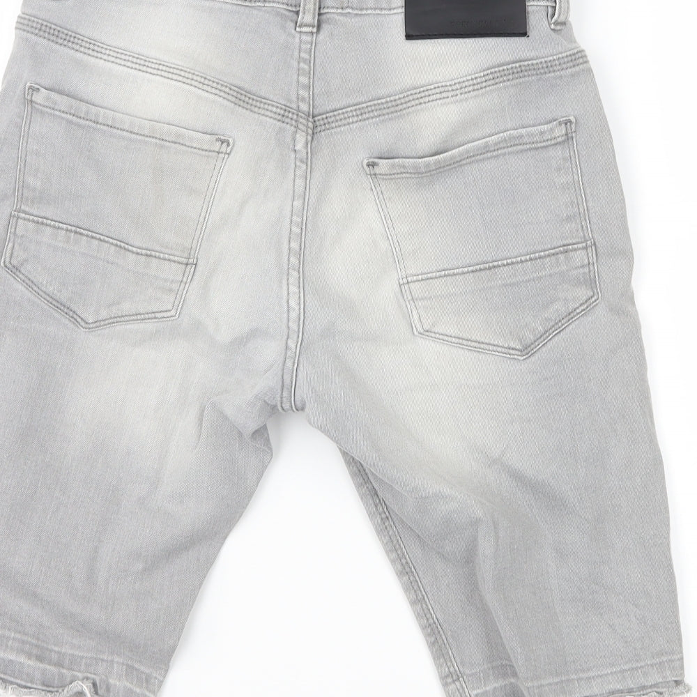 Matalan Boys Grey  Denim Bermuda Shorts Size 12 Years