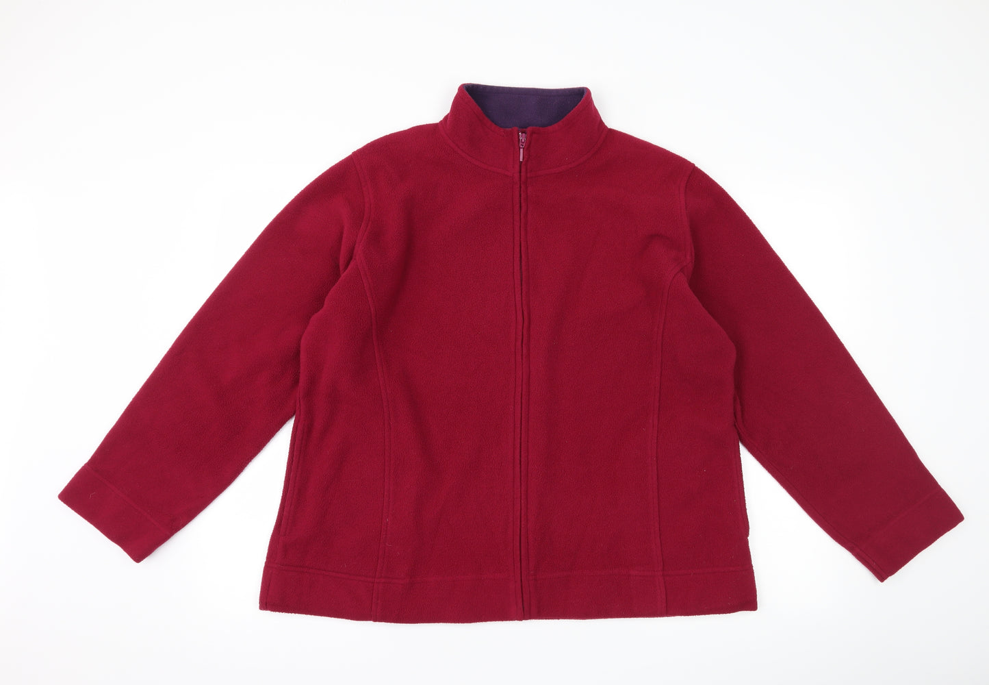 EWM Womens Purple  Fleece Jacket  Size XL