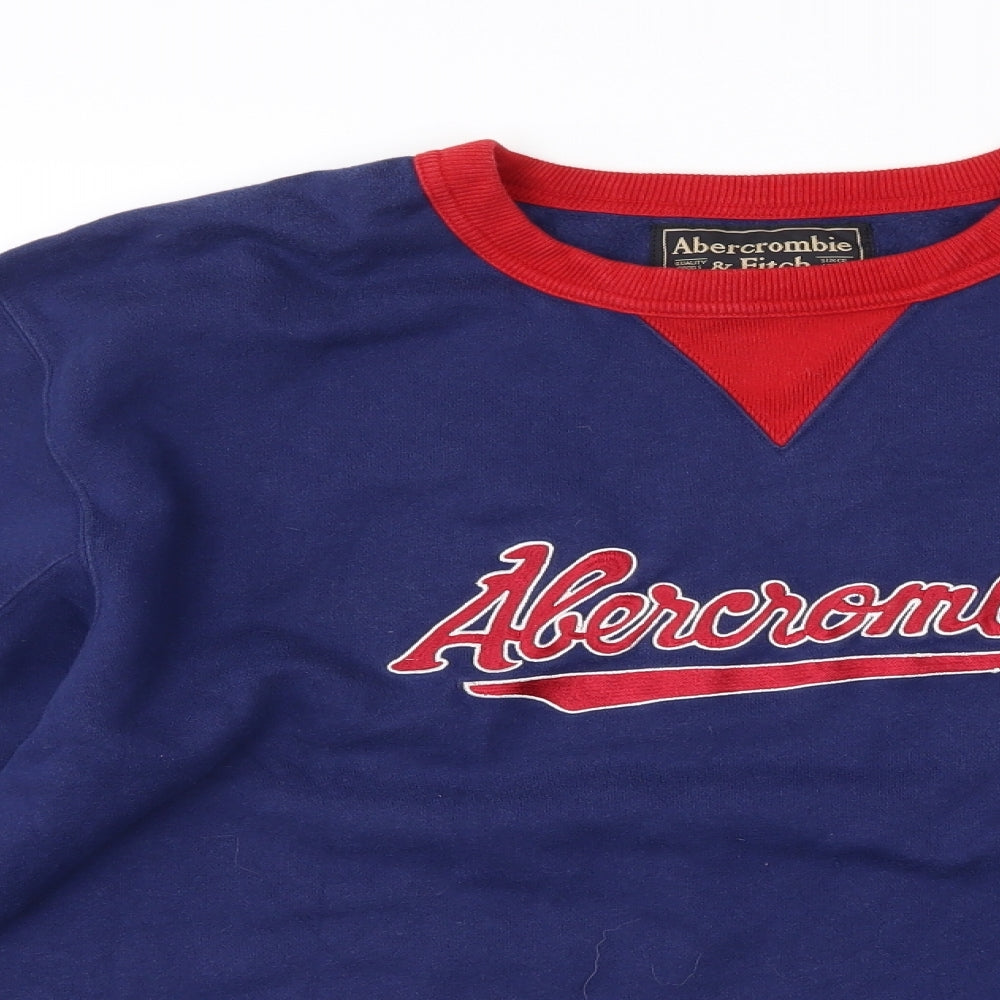 Abercrombie & Fitch Mens Blue   Pullover Sweatshirt Size M
