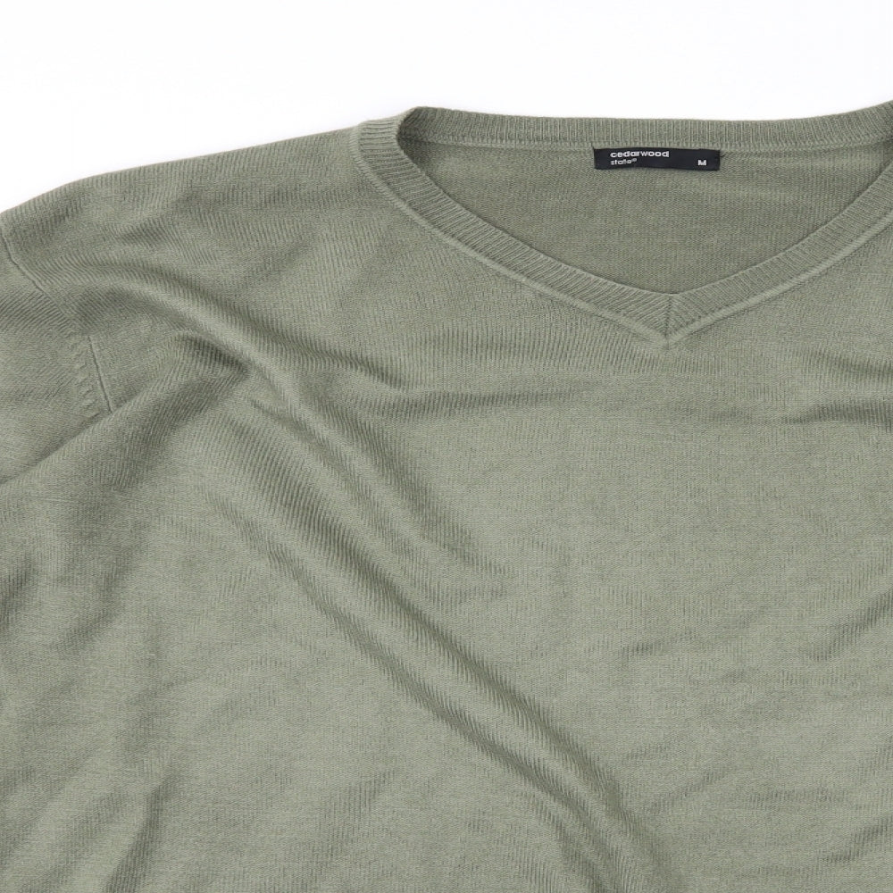 Cedar Wood State Mens Green   Pullover Jumper Size M
