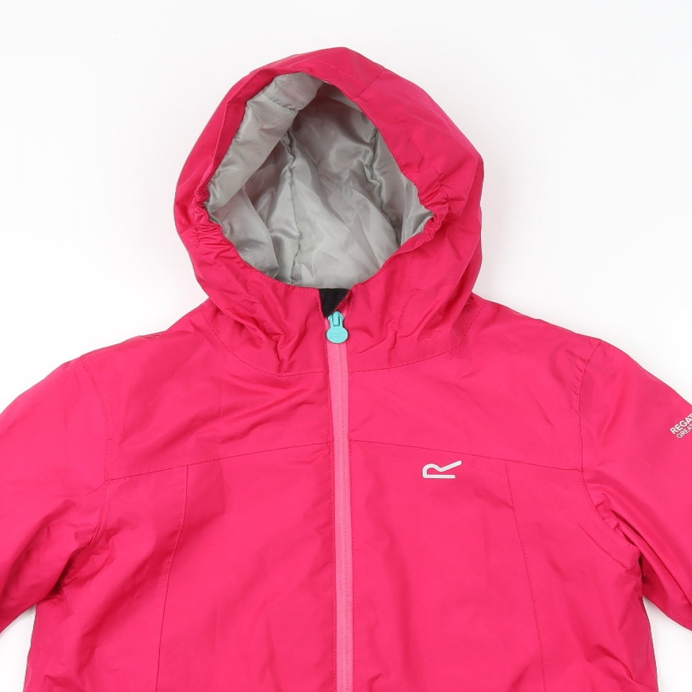 Regatta Girls Pink   Rain Coat Coat Size 11-12 Years
