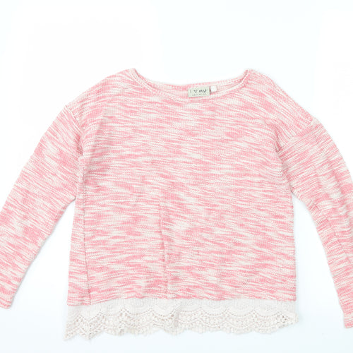 NEXT Girls Pink   Pullover Jumper Size 11 Years