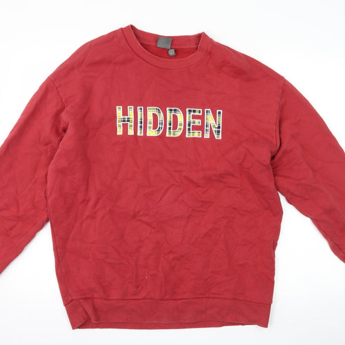 ASOS Mens Red   Pullover Sweatshirt Size M  - hidden