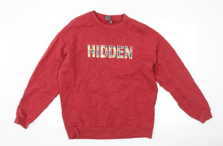 ASOS Mens Red   Pullover Sweatshirt Size M  - hidden