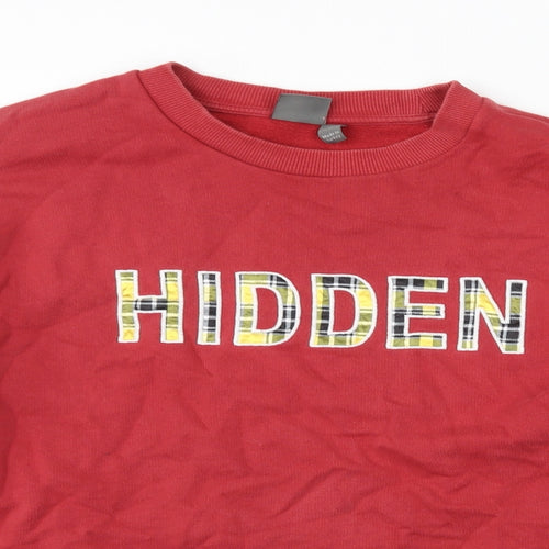 ASOS Mens Red   Pullover Sweatshirt Size M  - hidden