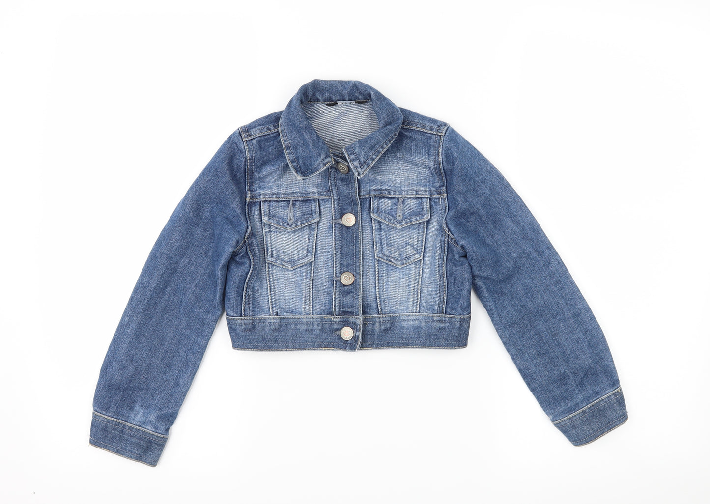 George Girls Blue  Denim Jacket  Size 5-6 Years