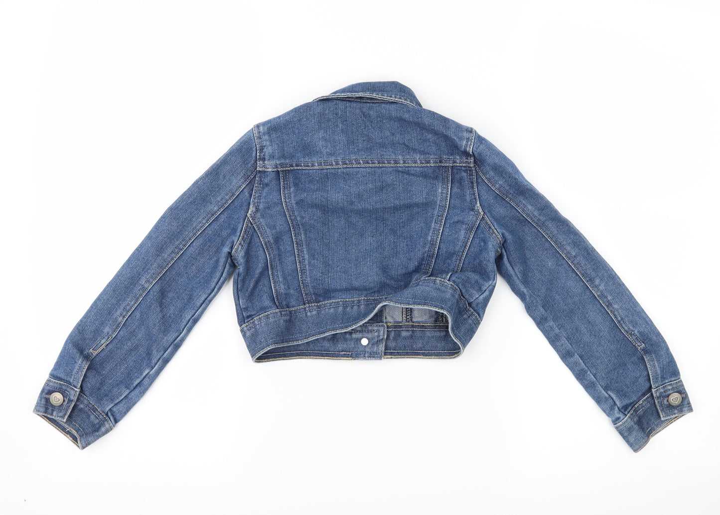 George Girls Blue  Denim Jacket  Size 5-6 Years