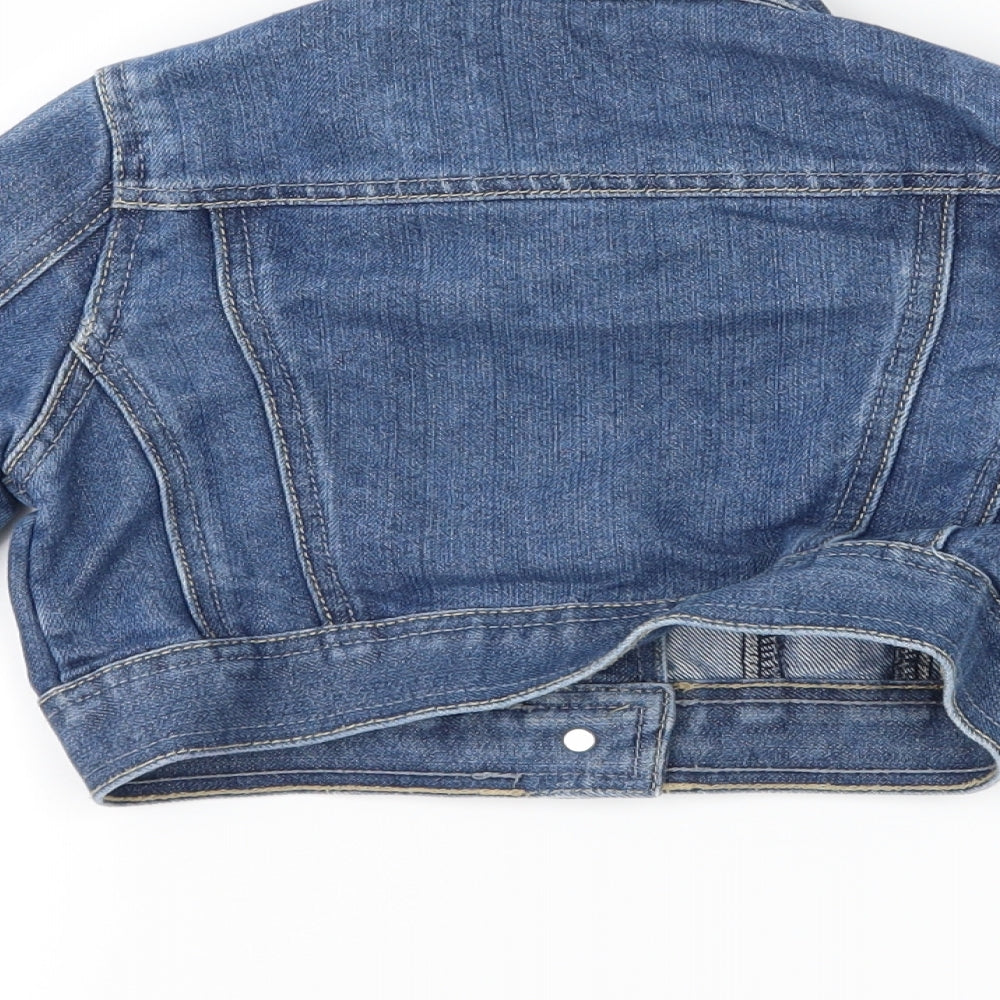 George Girls Blue  Denim Jacket  Size 5-6 Years