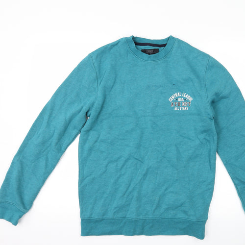 Matalan Mens Blue   Pullover Sweatshirt Size S  - graphic