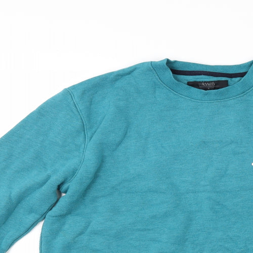 Matalan Mens Blue   Pullover Sweatshirt Size S  - graphic