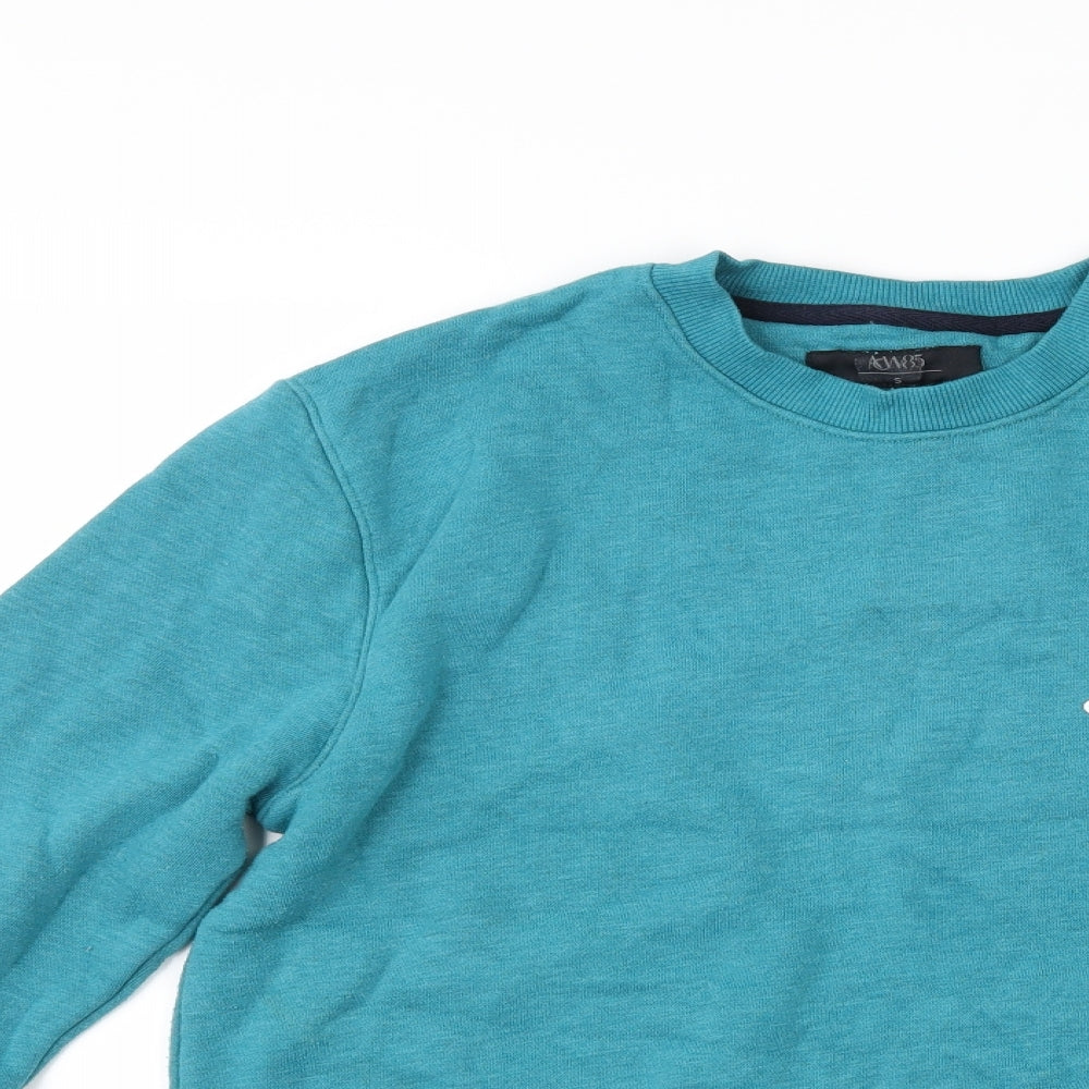 Matalan Mens Blue   Pullover Sweatshirt Size S  - graphic
