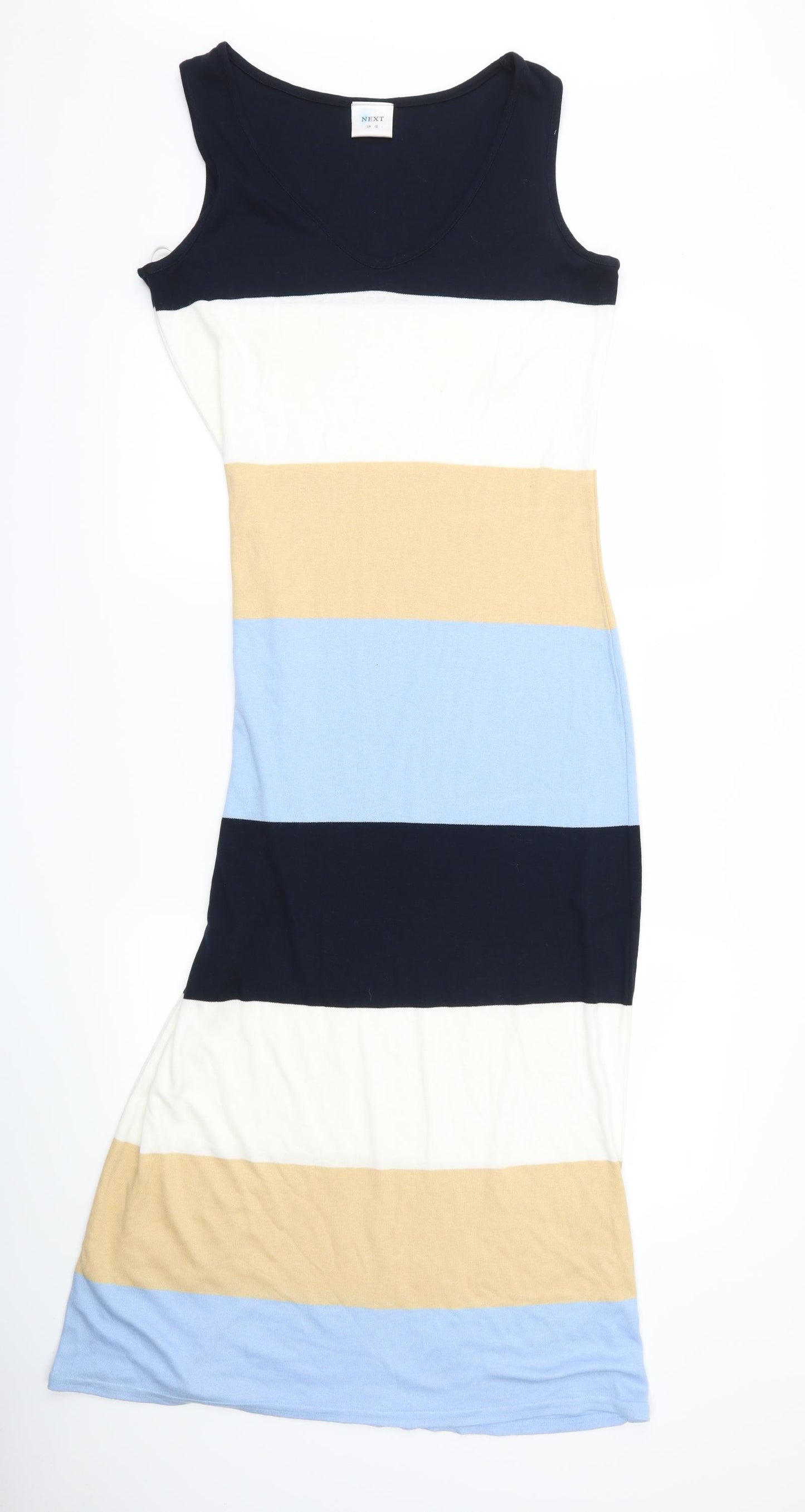 NEXT Womens Blue Striped  Maxi  Size 12