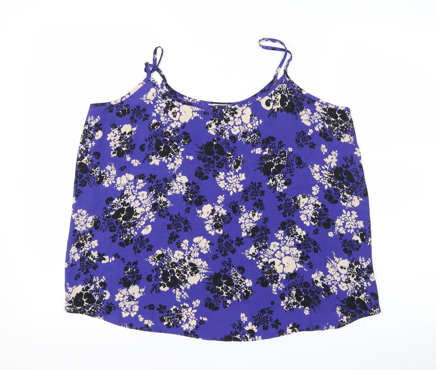 Papaya Womens Purple Floral  Camisole Tank Size 16