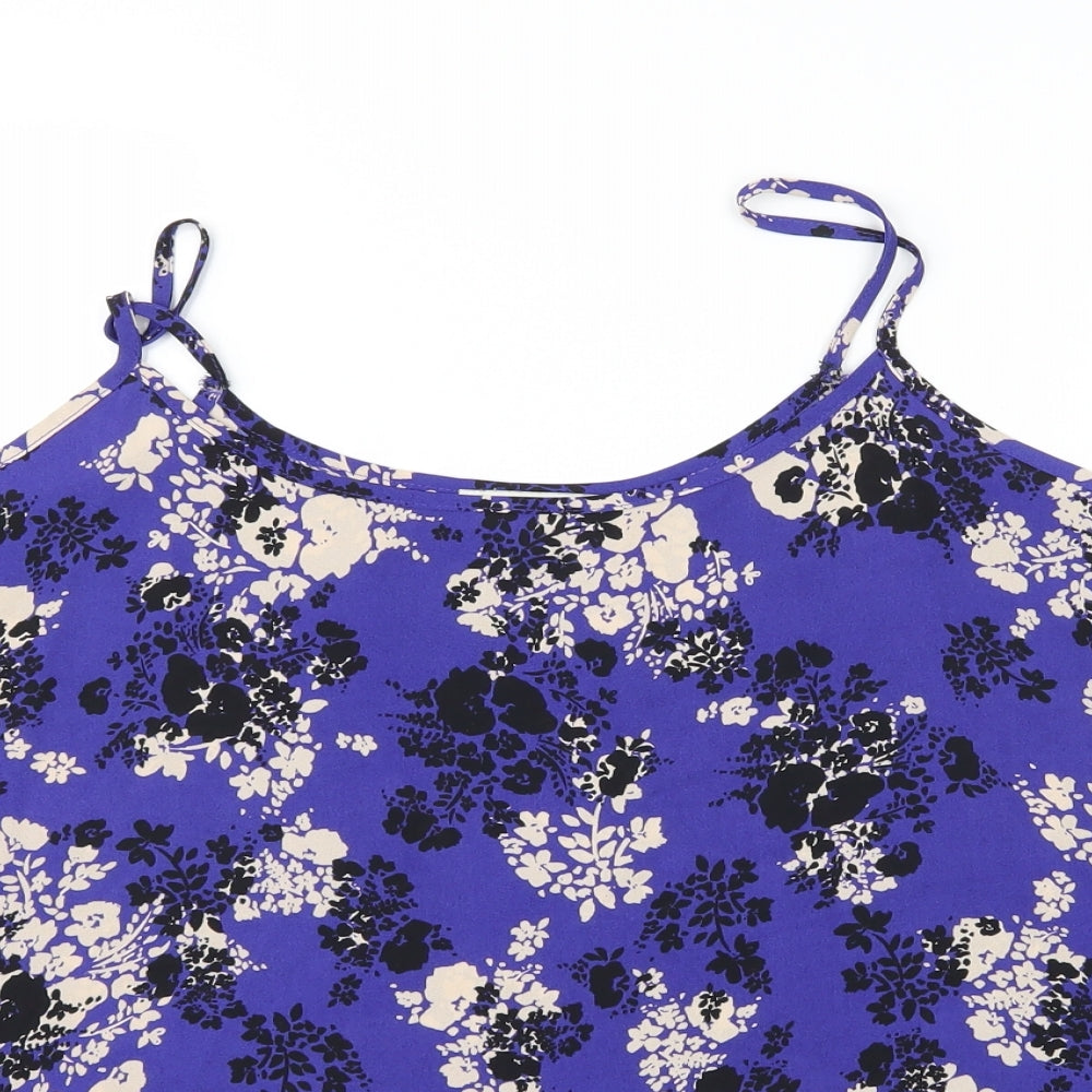 Papaya Womens Purple Floral  Camisole Tank Size 16