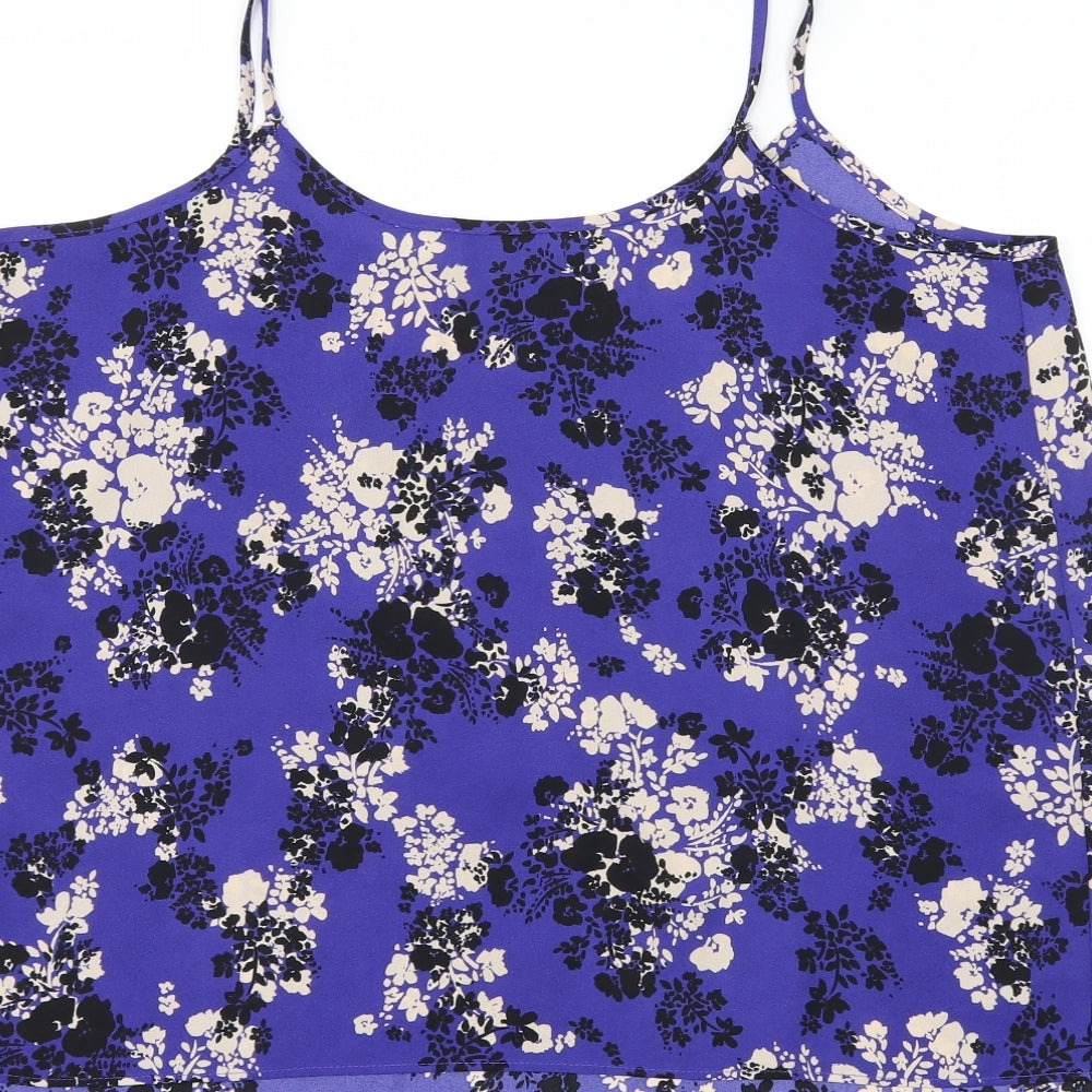 Papaya Womens Purple Floral  Camisole Tank Size 16