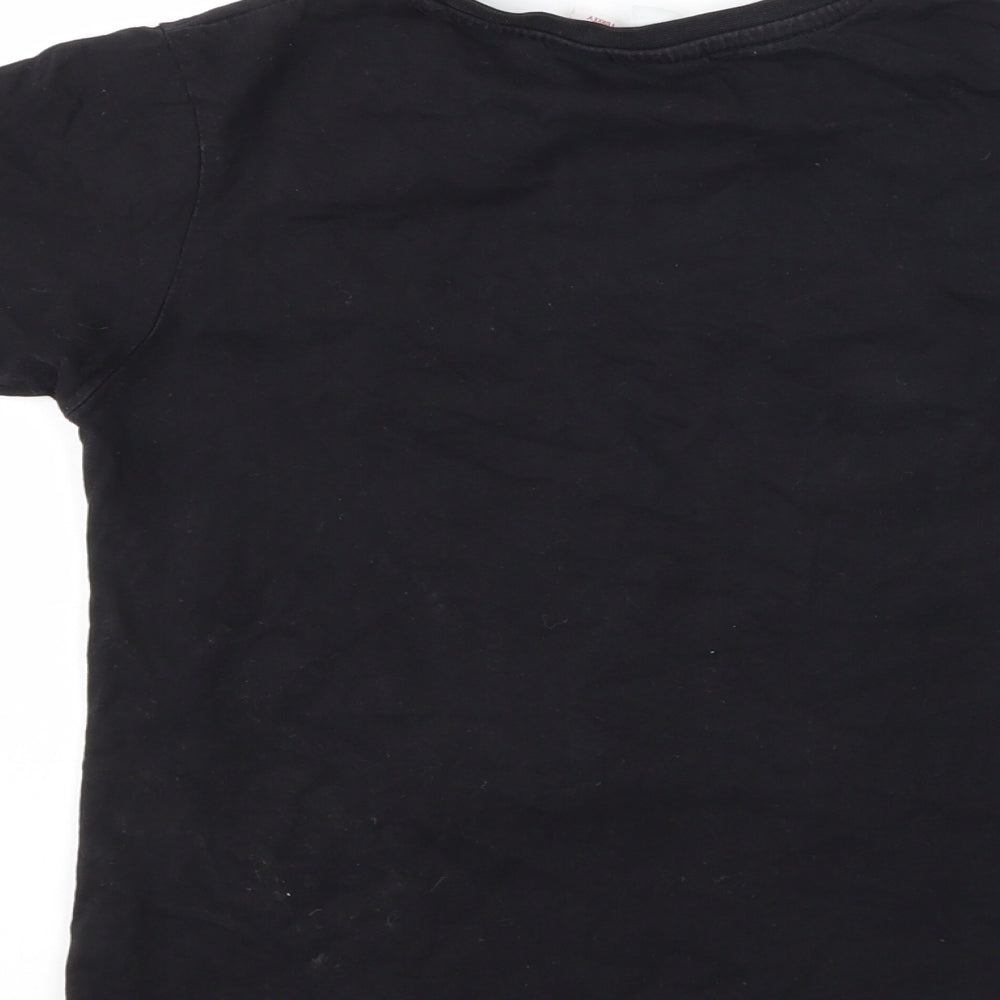 Primark Girls Black   Basic T-Shirt Size 7-8 Years  - disney the lion king