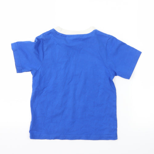 BHAFC Boys Blue Striped  Basic T-Shirt Size 3-4 Years
