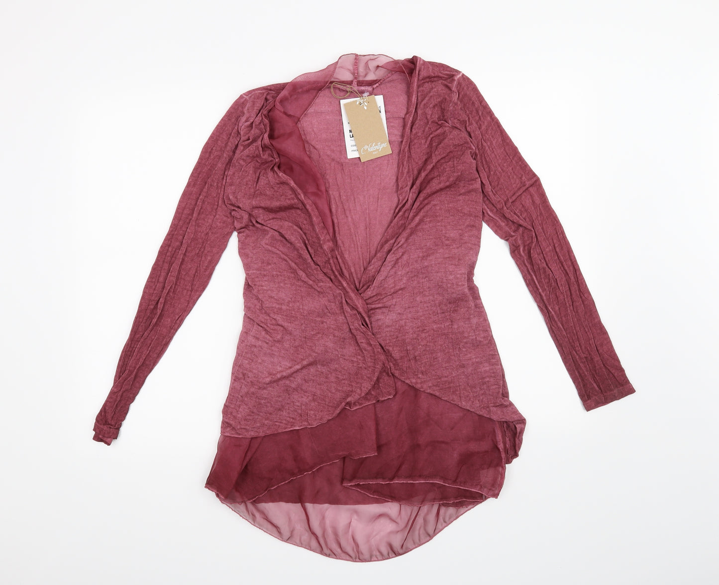 C.Valentyne Womens Pink   Cardigan Jumper Size S