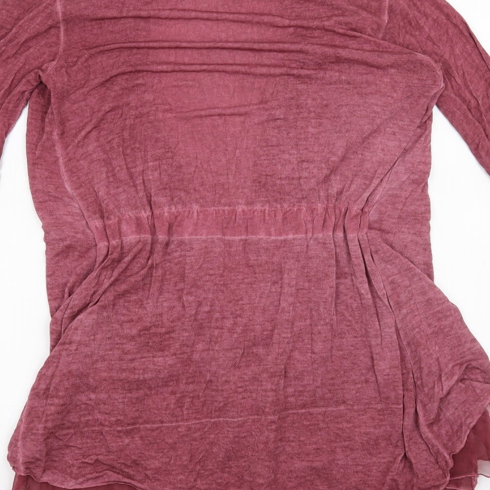 C.Valentyne Womens Pink   Cardigan Jumper Size S