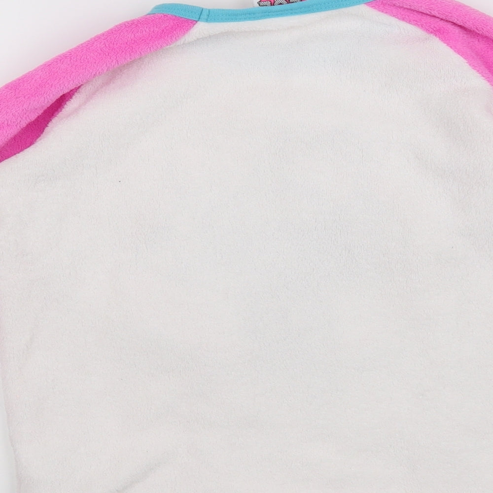 Primark Girls White Solid  Top Pyjama Top Size 9-10 Years