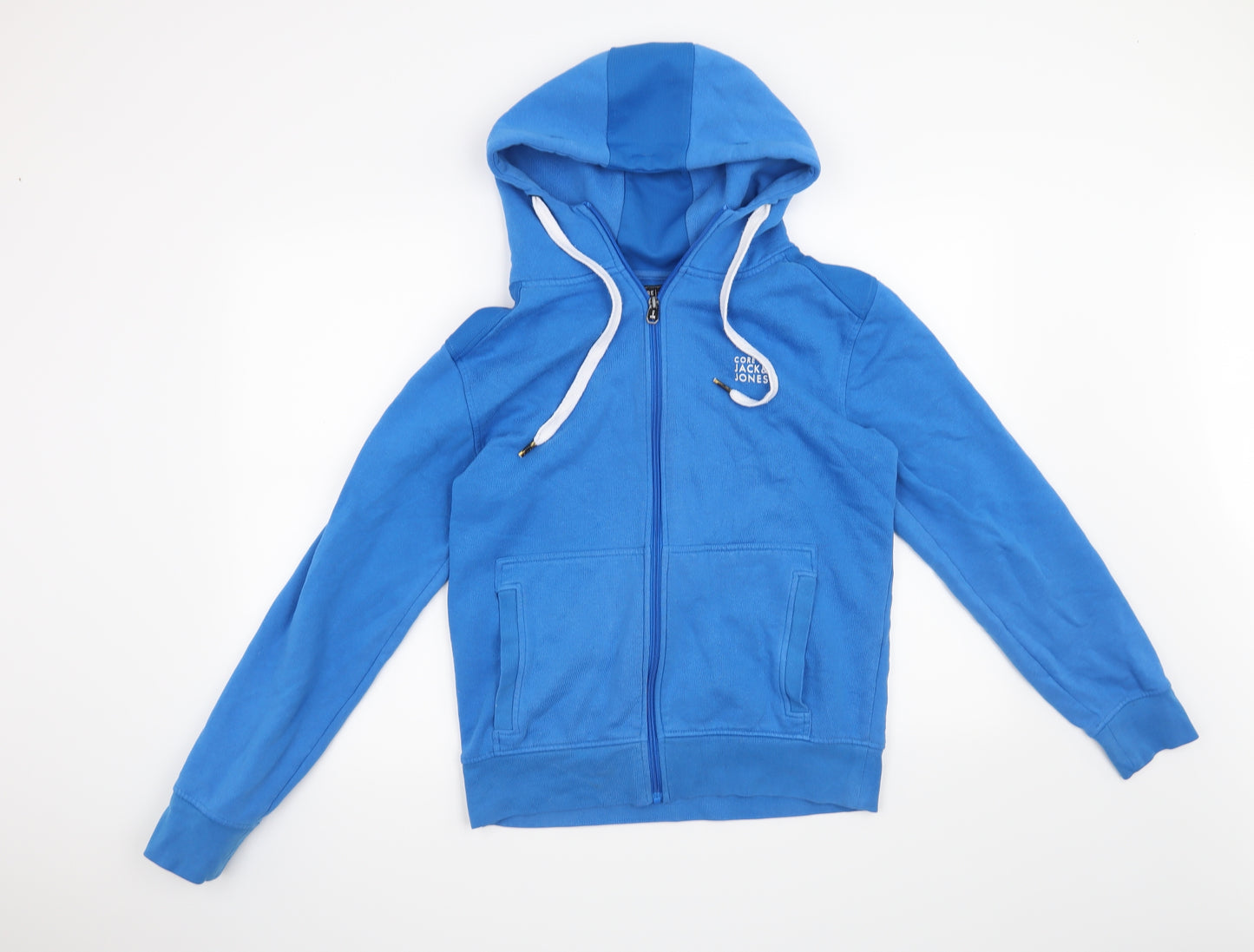 Jack Jones Mens Blue   Full Zip Hoodie Size M