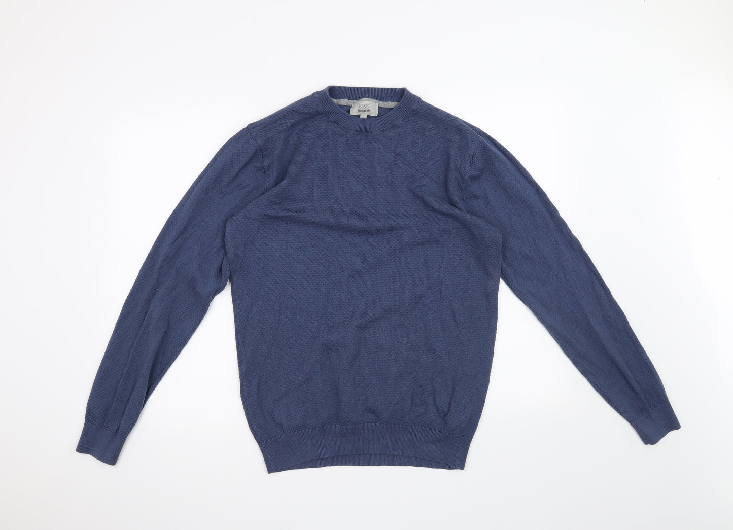 M&S Mens Blue   Pullover Jumper Size M