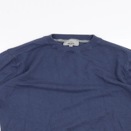 M&S Mens Blue   Pullover Jumper Size M