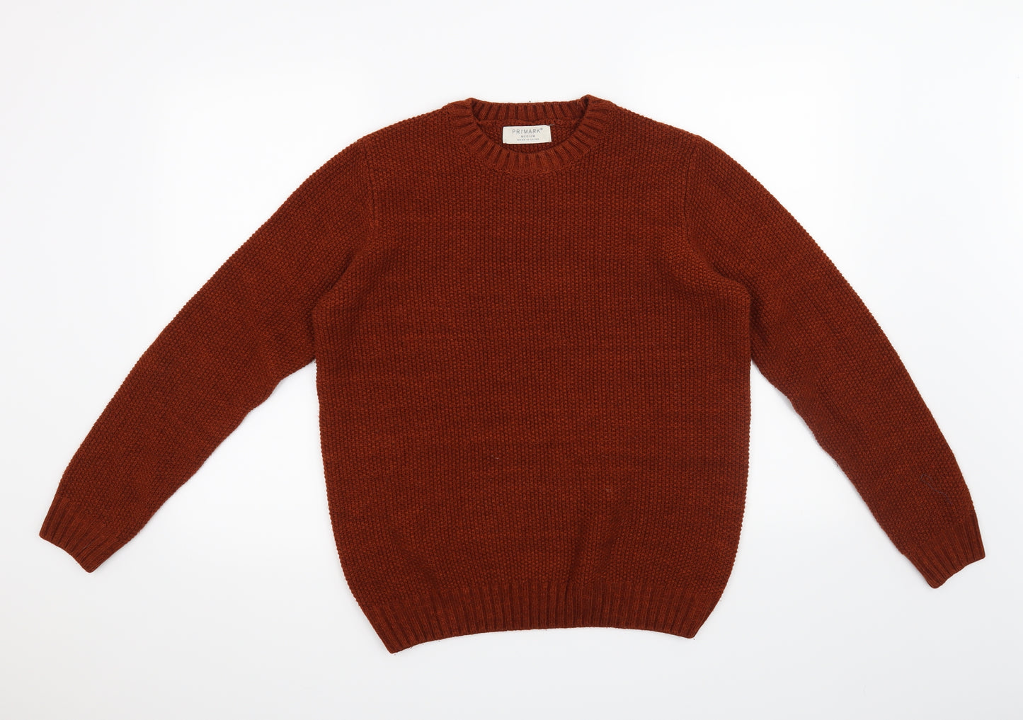 Primark Mens Orange   Pullover Jumper Size M