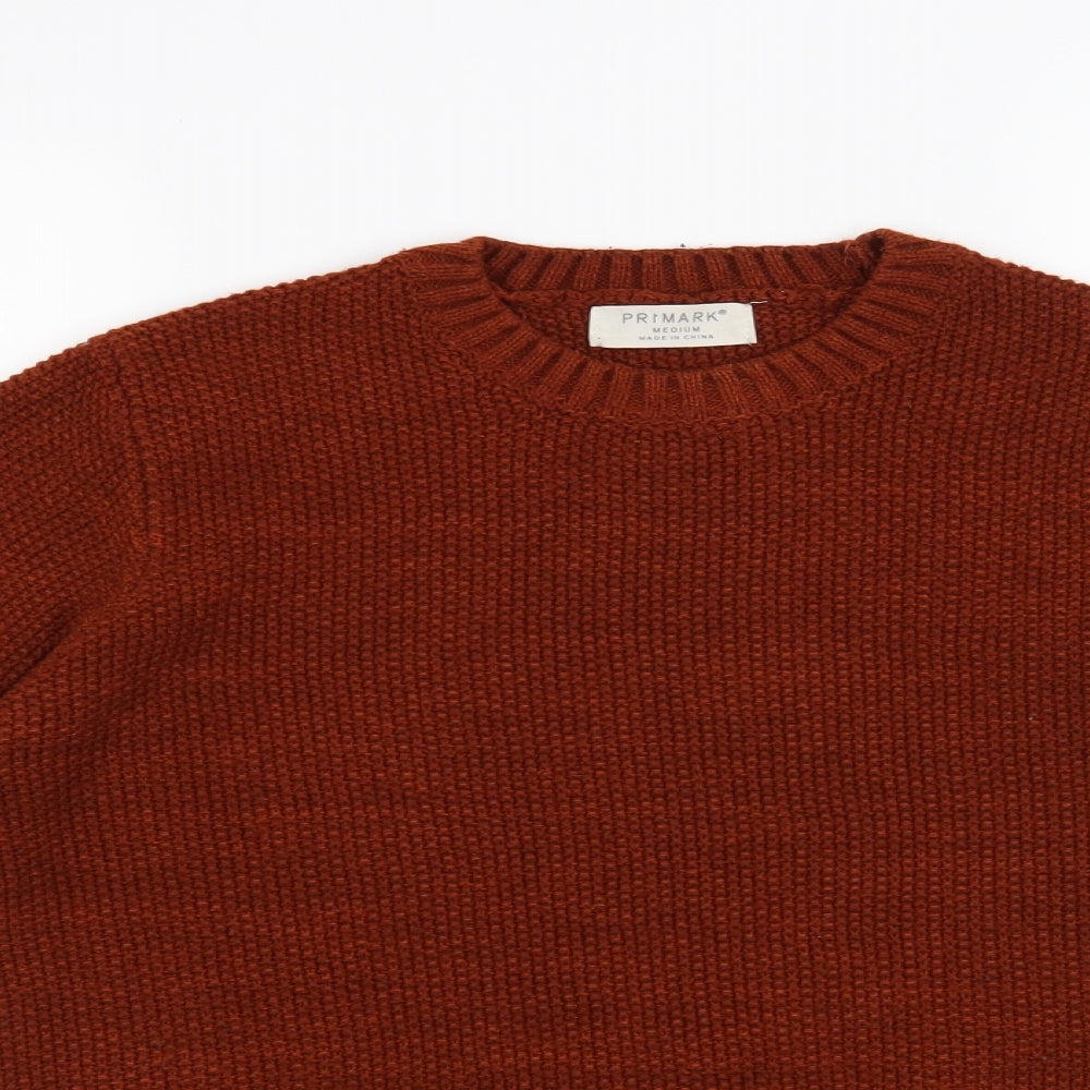 Primark Mens Orange   Pullover Jumper Size M