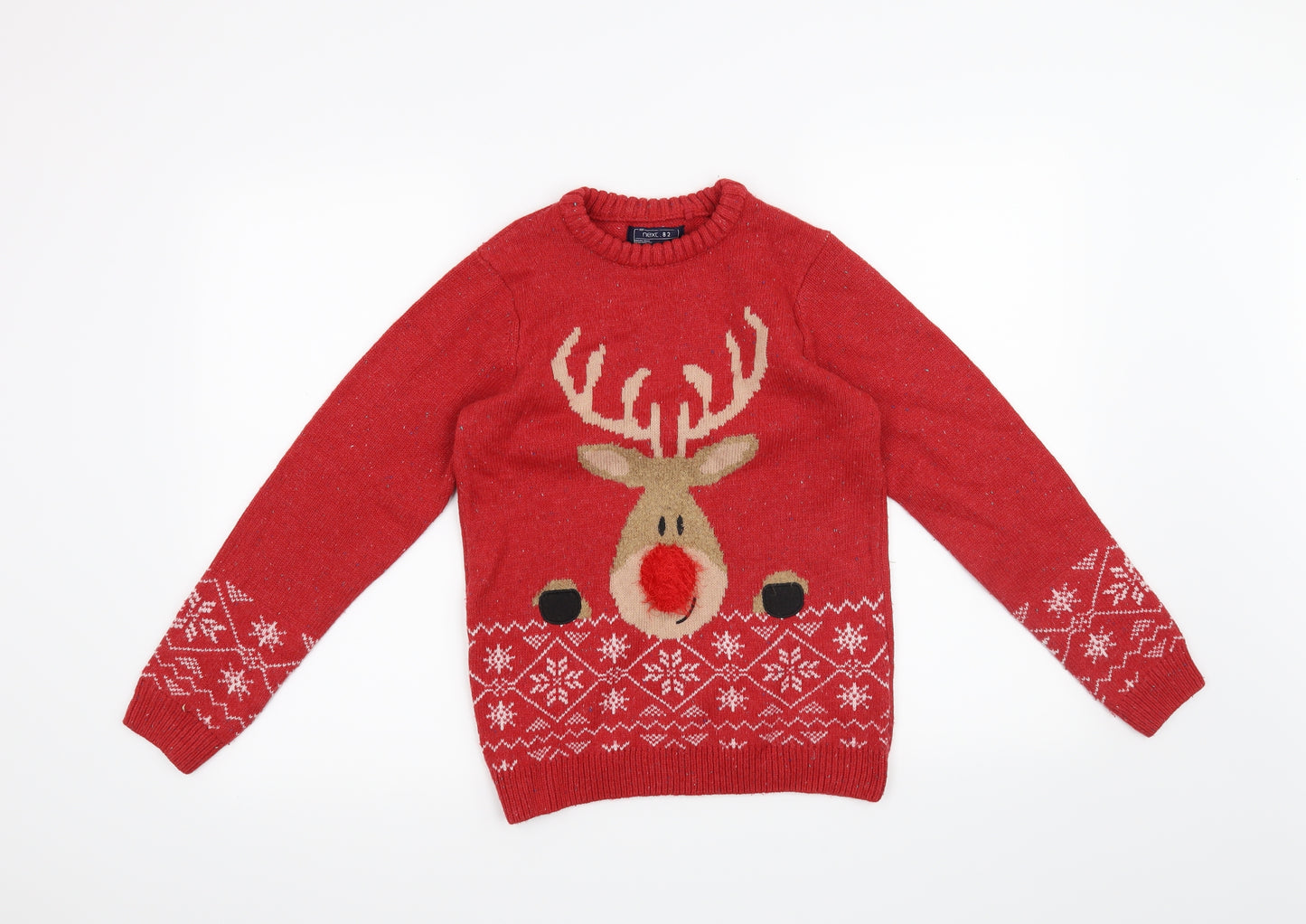 NEXT Boys Red   Pullover Jumper Size 11 Years