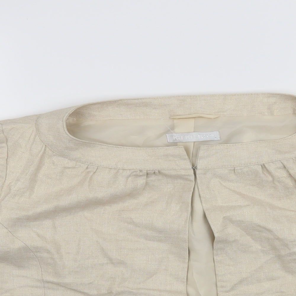 Kit  Womens Beige   Jacket  Size 12