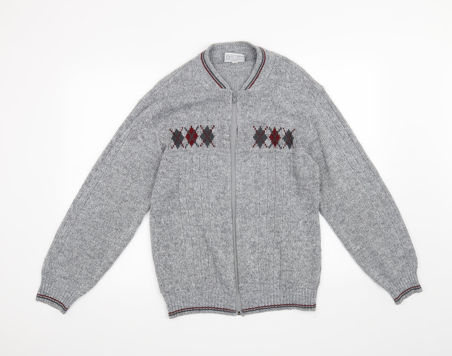 Greenwoods Mens Grey   Cardigan Jumper Size M