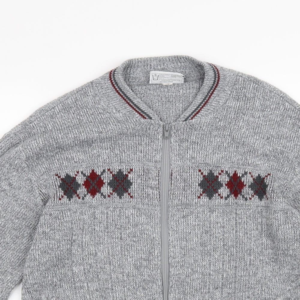 Greenwoods Mens Grey   Cardigan Jumper Size M