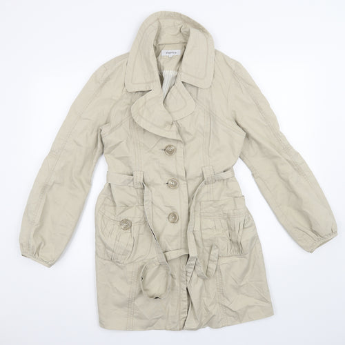 Papaya Womens Beige   Jacket Coat Size 12