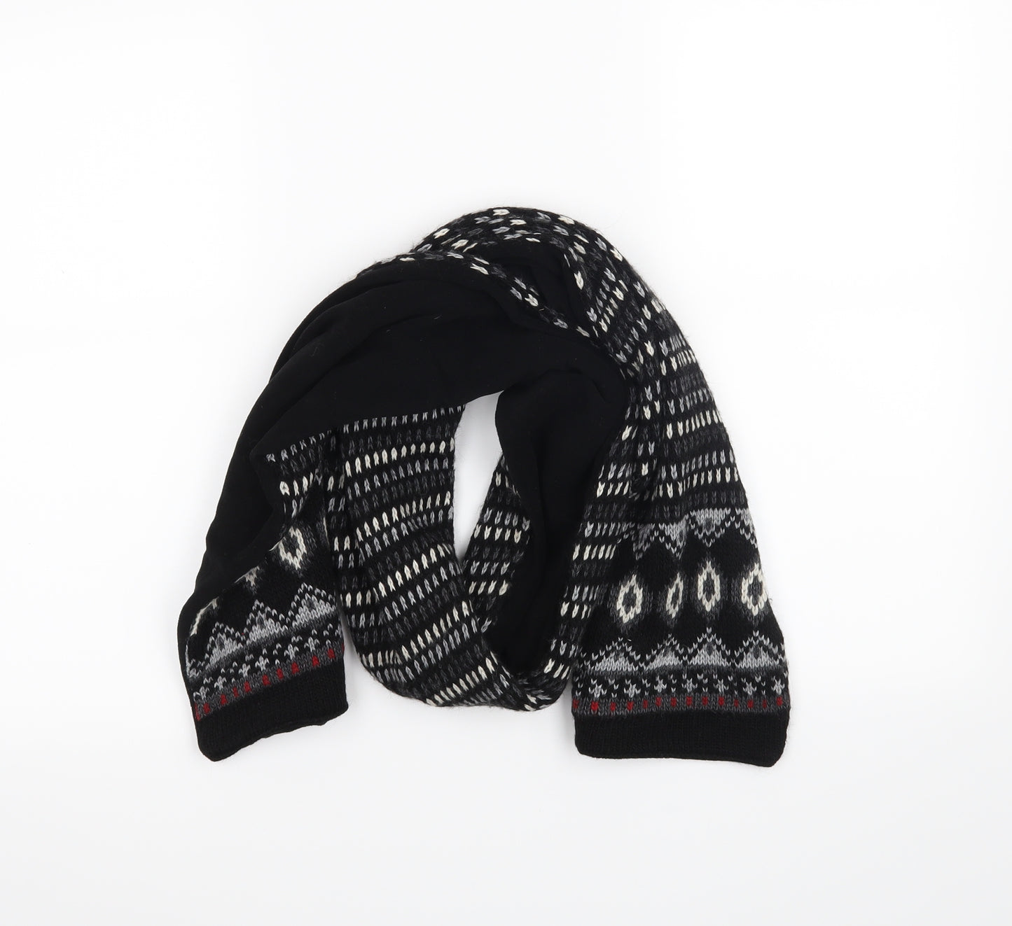 Alpine Mens Black   Scarf  One Size