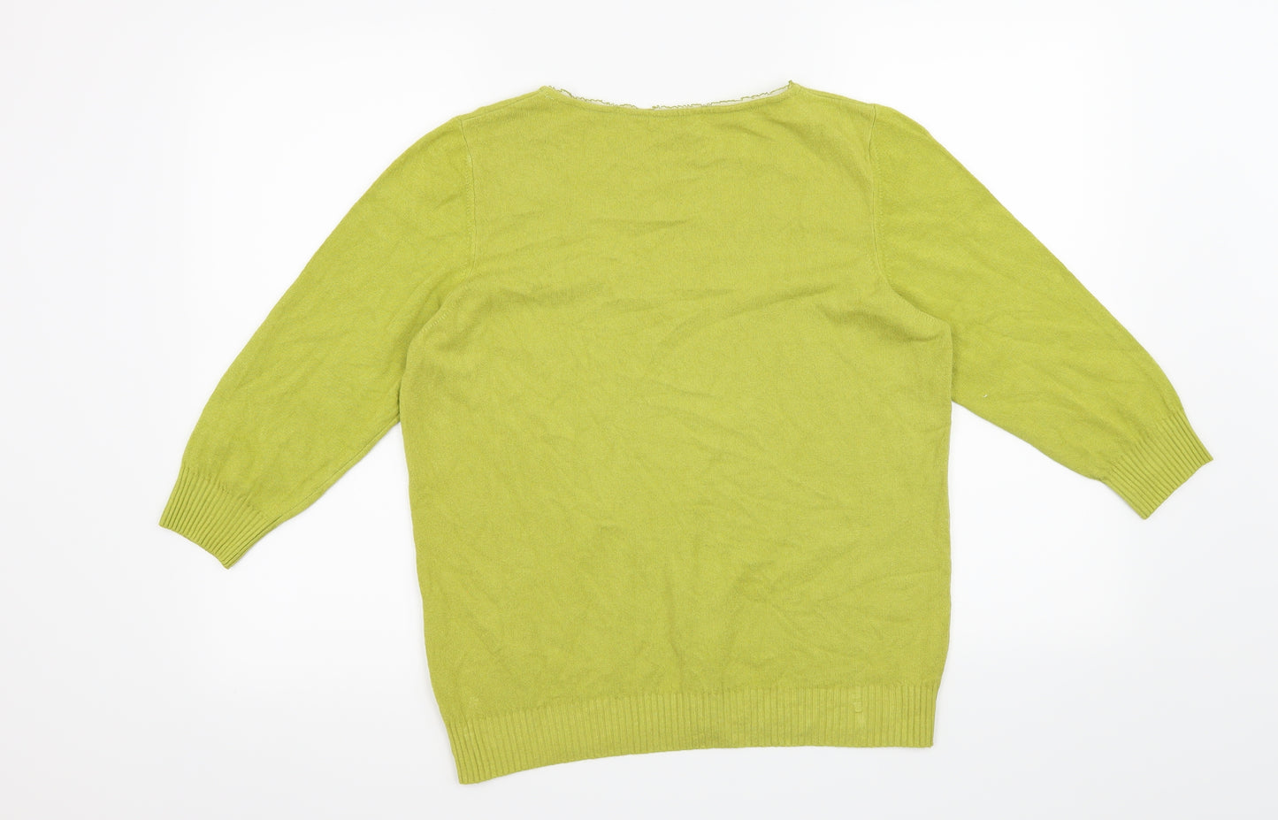 Preworn Womens Green   Basic T-Shirt Size 18