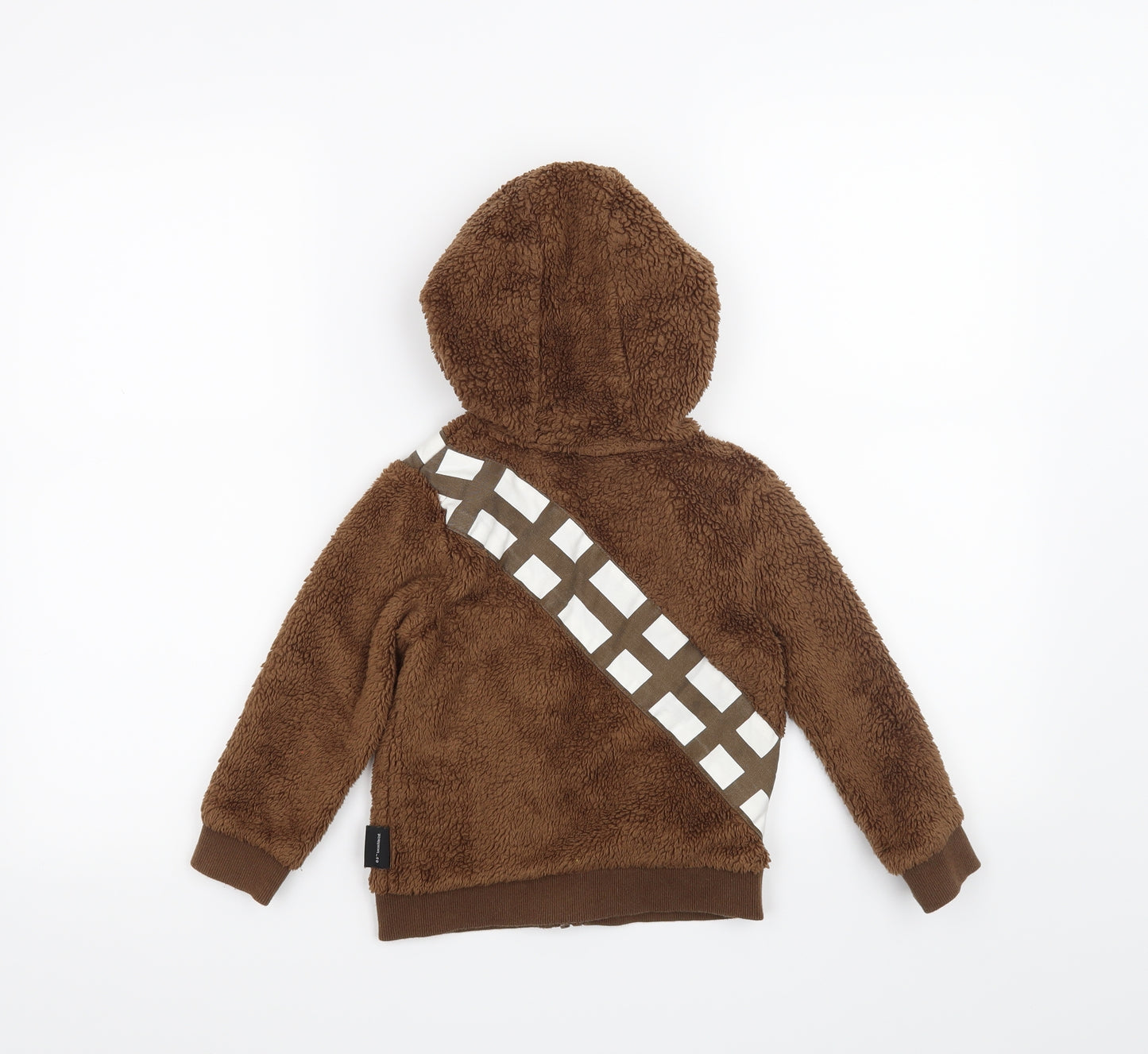 Star Wars Boys Brown   Full Zip Hoodie Size 4-5 Years