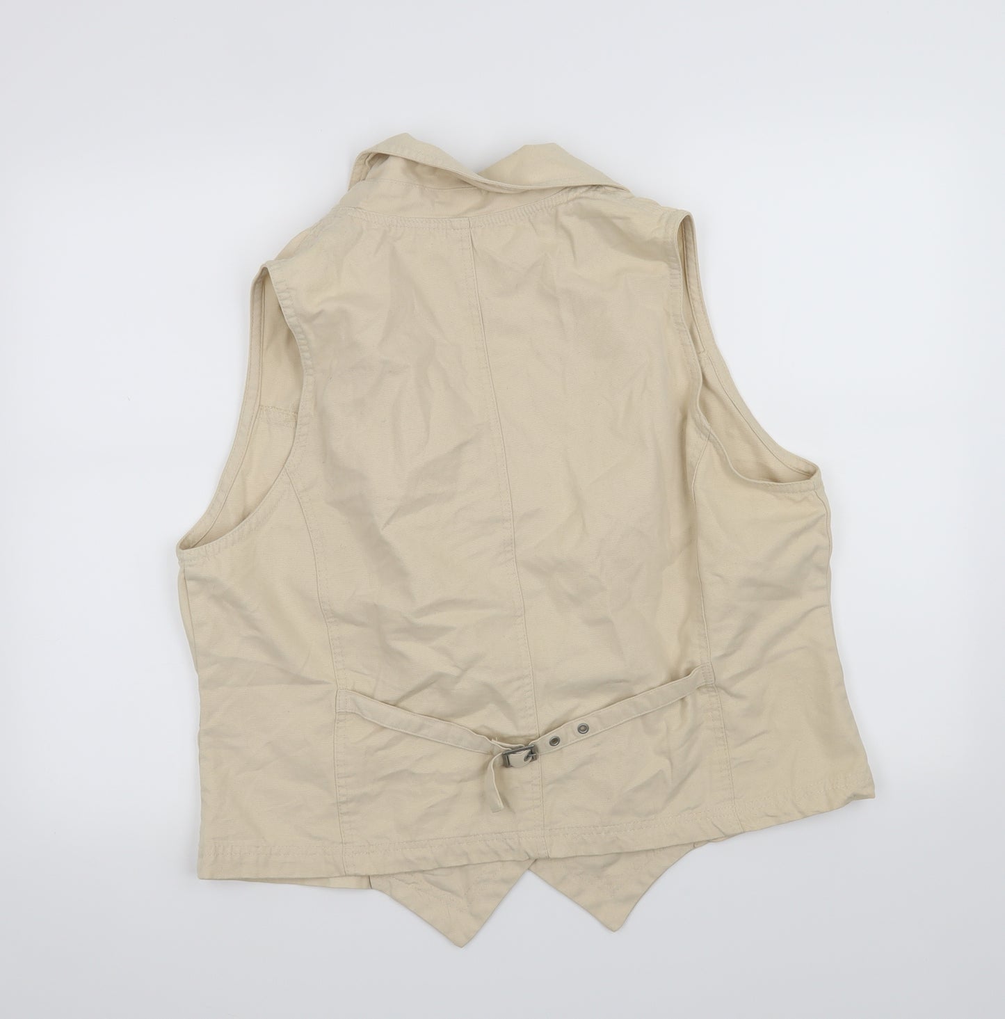 Being Casual Womens Beige   Jacket Waistcoat Size 20